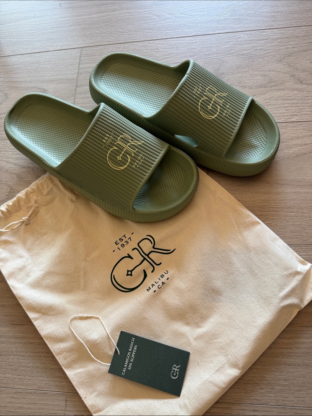 Calamigos Ranch Malibu Spa Slippers size 12